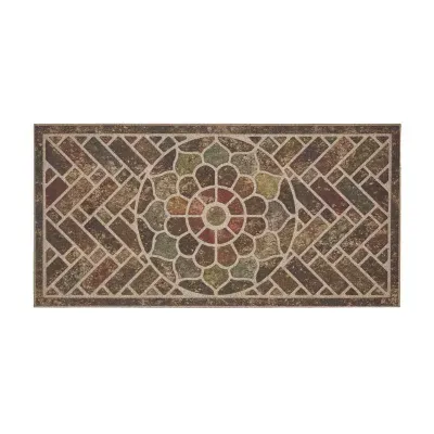 Mohawk Home Ornamental Brick Polyester 24"X48" Doormat