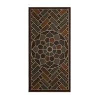 Mohawk Home Ornamental Grain Polyester 24"X48" Doormat