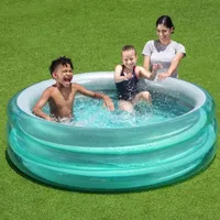 H2ogo! Big Metallic 3-Ring Inflatable Play Pool