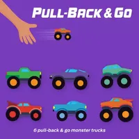 Hinkler Pull-Back-And-Go: Monster Trucks Floor Puzzle Play Mat Puzzle