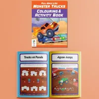 Hinkler Pull-Back-And-Go: Monster Trucks Floor Puzzle Play Mat Puzzle