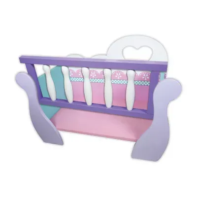 Lissi Wooden Babydoll Cradle Baby Play