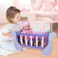 Lissi Wooden Babydoll Cradle Baby Play