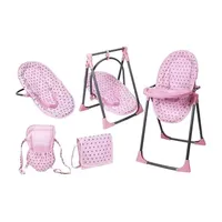 Lissi Baby Doll 6-In-1 Convertible Highchair Play Set Baby Play