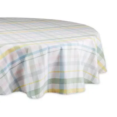 Design Imports Sweet Spring Plaid Tablecloth