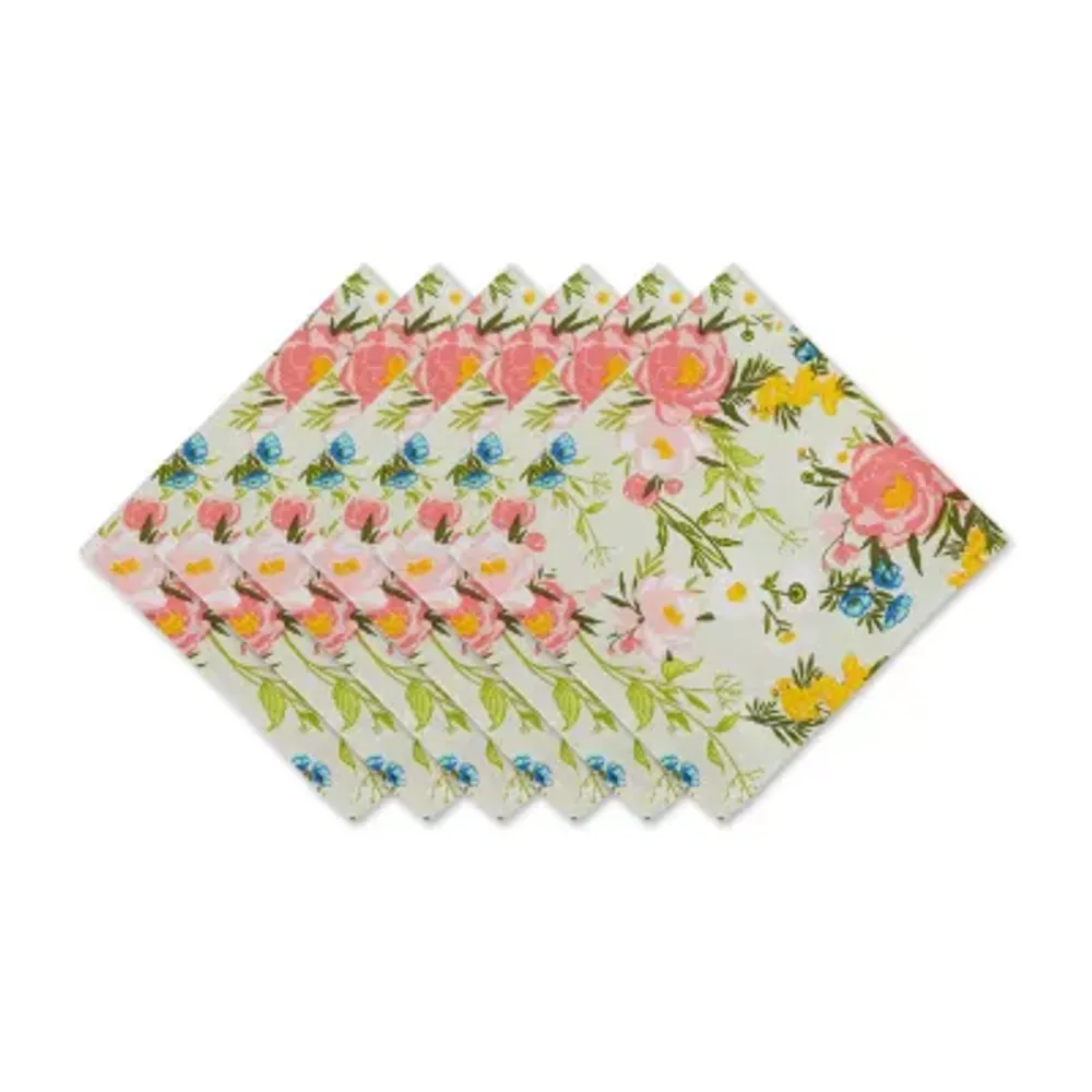 Design Imports Spring Bouquet 6-pc. Napkins