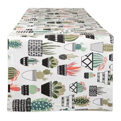 Design Imports Urban Oasis Cactus Table Runners