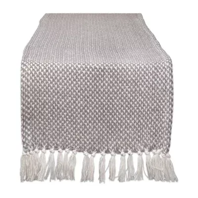 Design Imports Gray Woven Table Runner