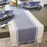 Design Imports Dobby Stripe Table Runners