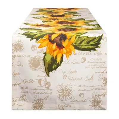 Design Imports Rustic Sunflower Table Runner