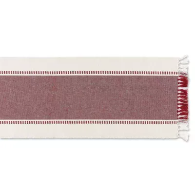 Design Imports Dobby Stripe Table Runner