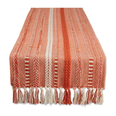 Design Imports Vintage Red Braided Table Runner