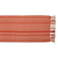 Design Imports Vintage Red Braided Table Runner