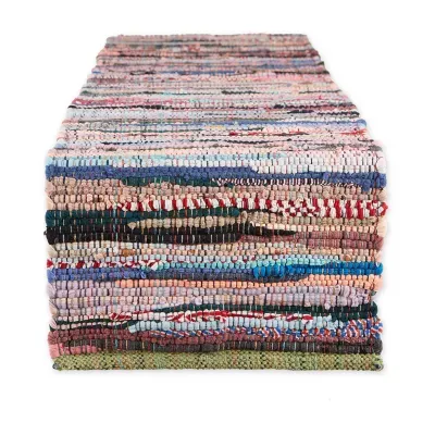 Design Imports Multi Color Chindi Rag Table Runner