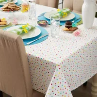 Design Imports Multi Polka Dots Print Tablecloth