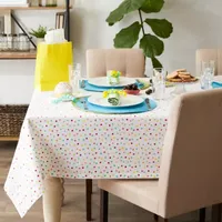 Design Imports Multi Polka Dots Print Tablecloth