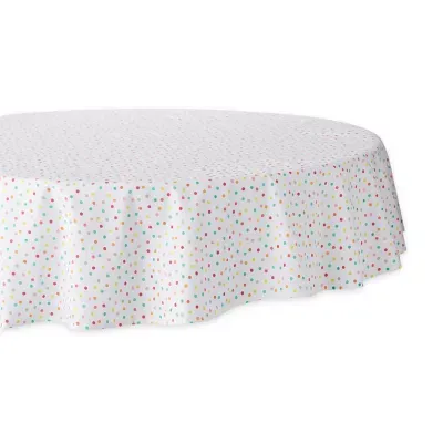 Design Imports Multi Polka Dots Print Tablecloth