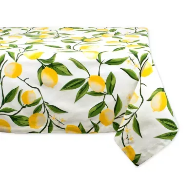 Design Imports Lemon Bliss Print Tablecloth