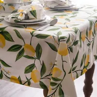 Design Imports Lemon Bliss Print Tablecloth