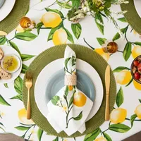 Design Imports Lemon Bliss Print Tablecloth