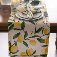 Design Imports Lemon Bliss Print Runner