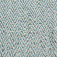 Design Imports aqua Chevron Handloom Table Runner