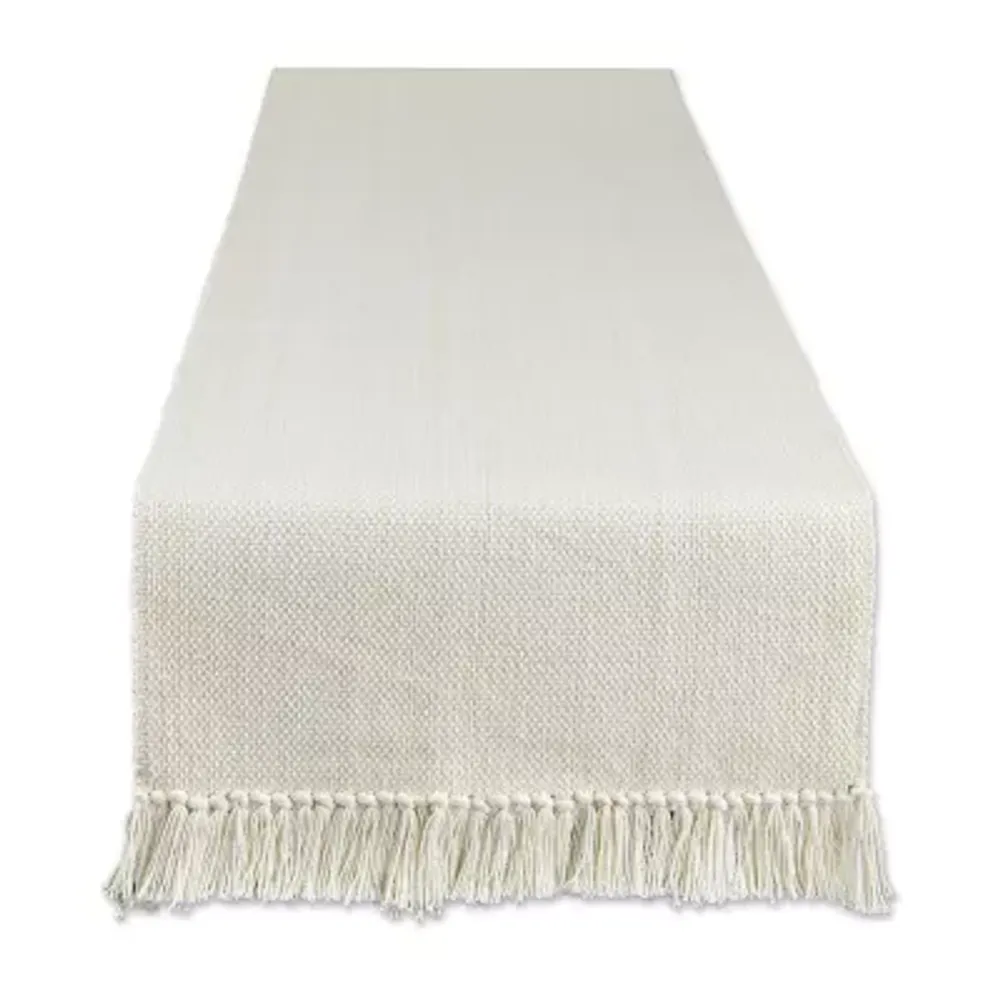 Design Imports Natural Variegated Fringe Table Runner