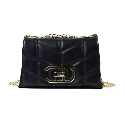Nicole Miller Quilted Chain Shoulder Bag