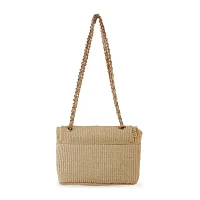 Nicole Miller Straw Shoulder Bag