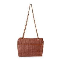 Nicole Miller Straw Shoulder Bag