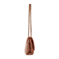 Nicole Miller Straw Shoulder Bag