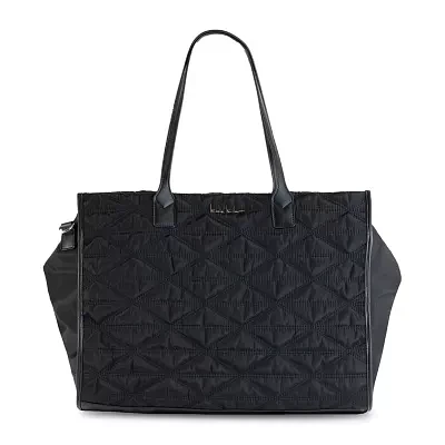 Nicole Miller Nylon Box Tote Bag