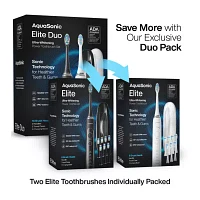 Aquasonic Elite Duo Toothbrush Black and White