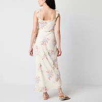 by&by Womens Sleeveless Floral Slip Dress Juniors
