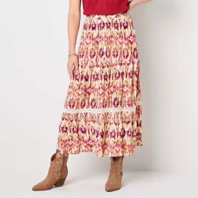 Frye and Co. Womens Midi Pleated Skirt