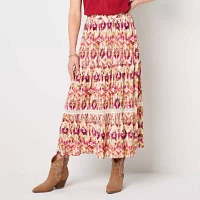 Frye and Co. Womens Midi Pleated Skirt