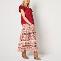 Frye and Co. Womens Midi Pleated Skirt