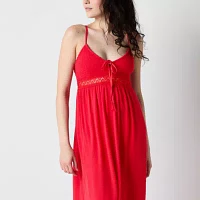 Arizona Womens Sleeveless Striped Maxi Dress Juniors