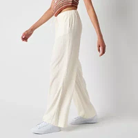Arizona Linen Womens Low Rise Straight Drawstring Pant - Juniors