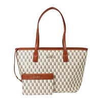 Nicole Miller Monogram Tote Bag