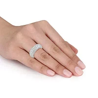 Womens 2 CT. T.W. Lab Grown White Diamond Sterling Silver Cocktail Ring
