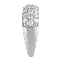 Womens 2 CT. T.W. Lab Grown White Diamond Sterling Silver Cocktail Ring