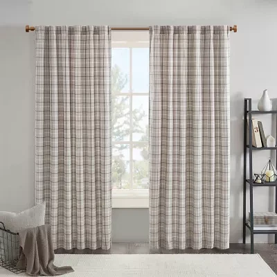 Madison Park Salford Rod Pocket Light-Filtering Single Curtain Panel
