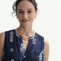 St. John's Bay Womens Sleeveless Shift Dress