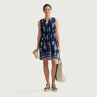 St. John's Bay Womens Sleeveless Shift Dress
