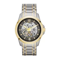 Relic By Fossil Relic Mens Automatic Two Tone Stainless Steel Bracelet Watch Zr12109