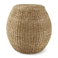 Linden Street Seagrass Ottoman