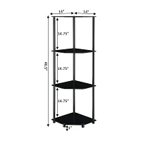 Wes 4-Tier Corner Shelf