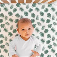 The Peanutshell Botanical 2-pc. Floral Crib Sheet