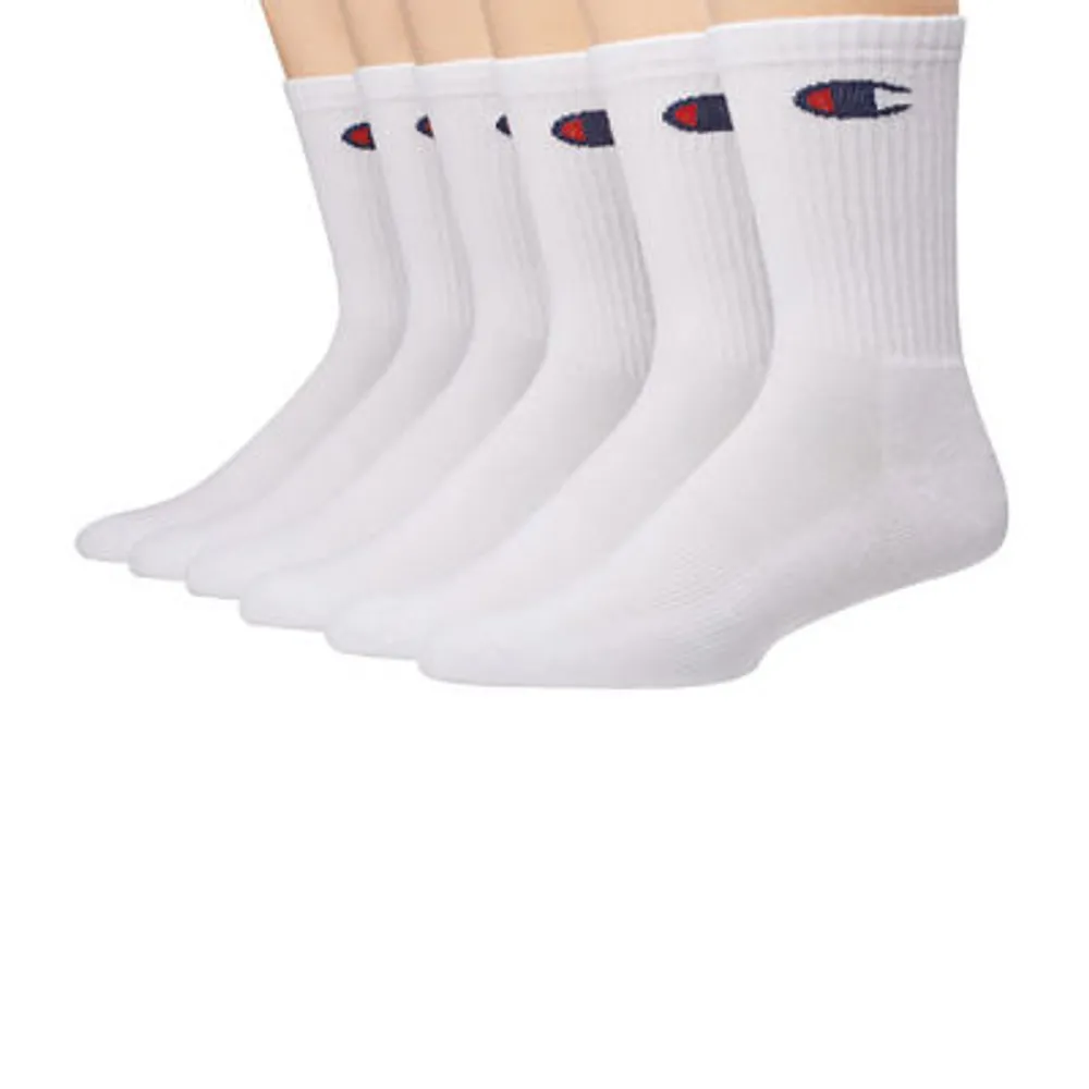 Men's Champion Gift Box of 6pk Crew Socks